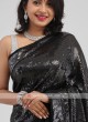 Saree Designs For Wedding Party In Black Color